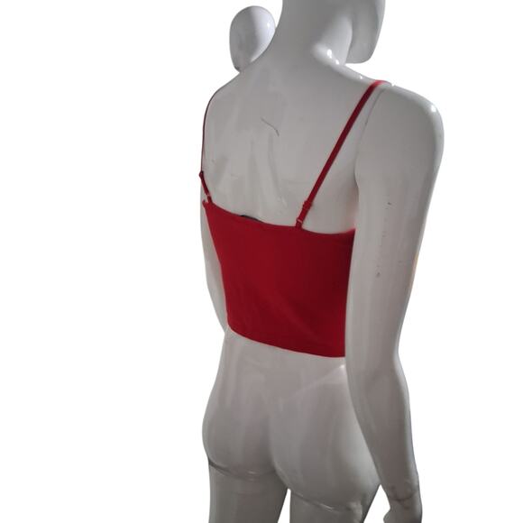 Y2K Vintage Ambiance Babydoll Womens size Medium Lace Cropped Fairygrunge Cami - Picture 4 of 12